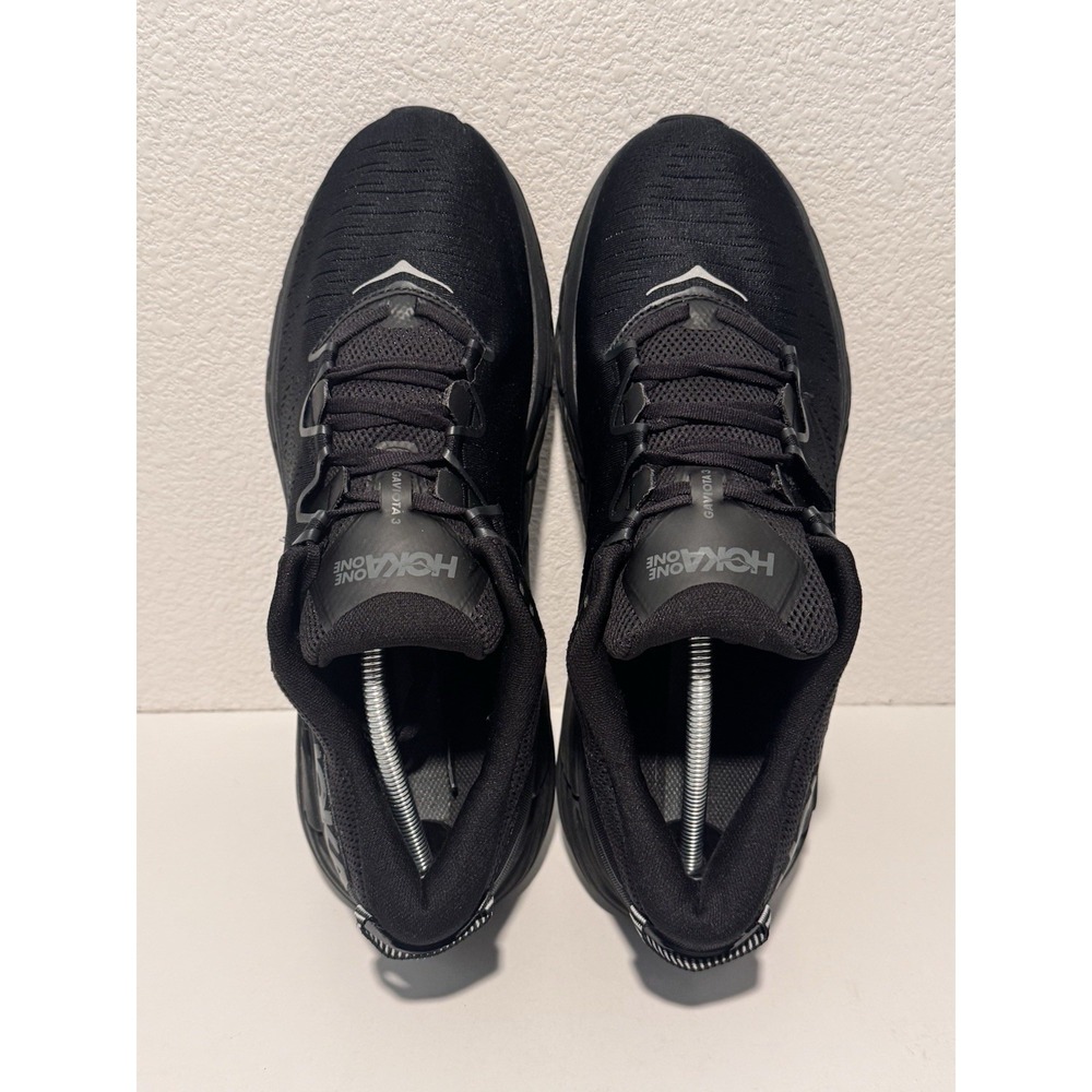 Hoka One Mens Gaviota 3 Running Shoe Size 13 Black Sneaker Active Gym Workout - Picture 9 of 14